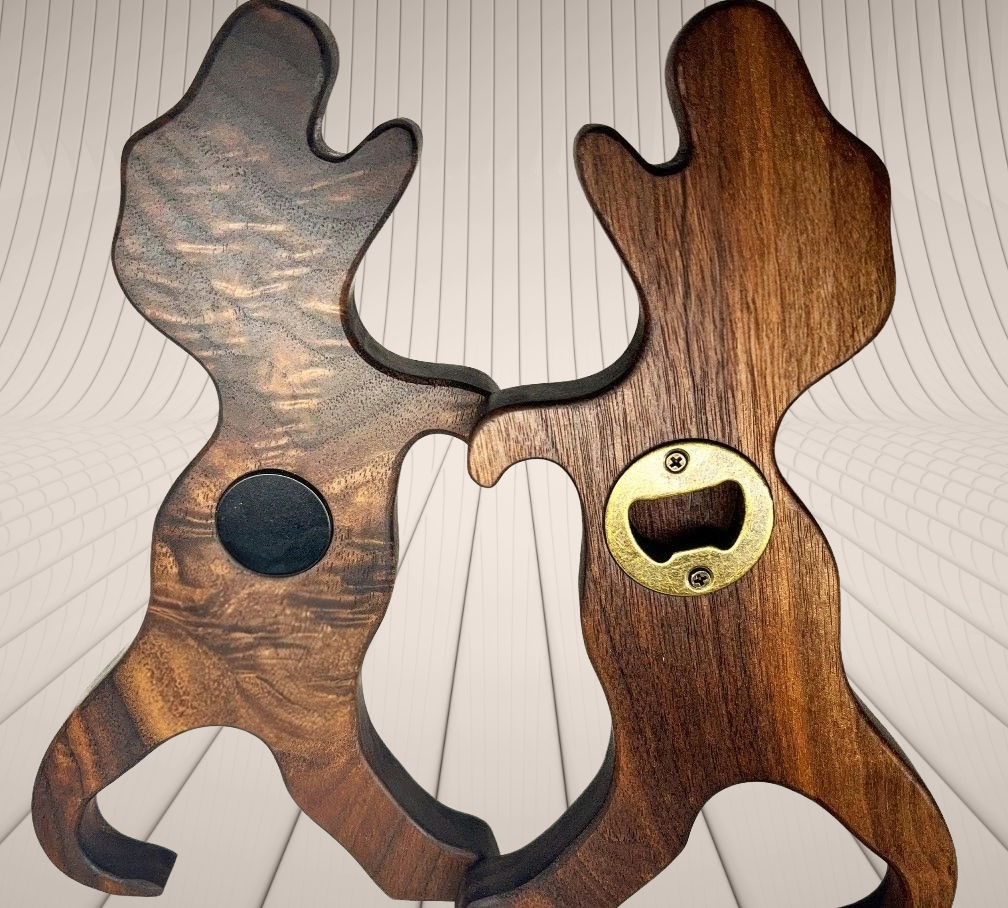 Dino Oven Puller & Bottle Opener - Magnetic Wooden Kitchen Tool