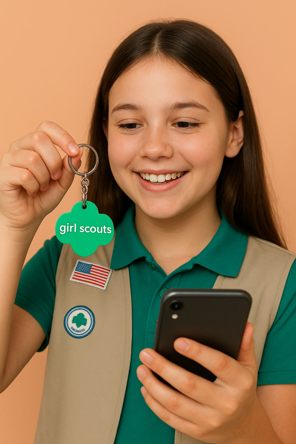 Girl Scout Key Chain