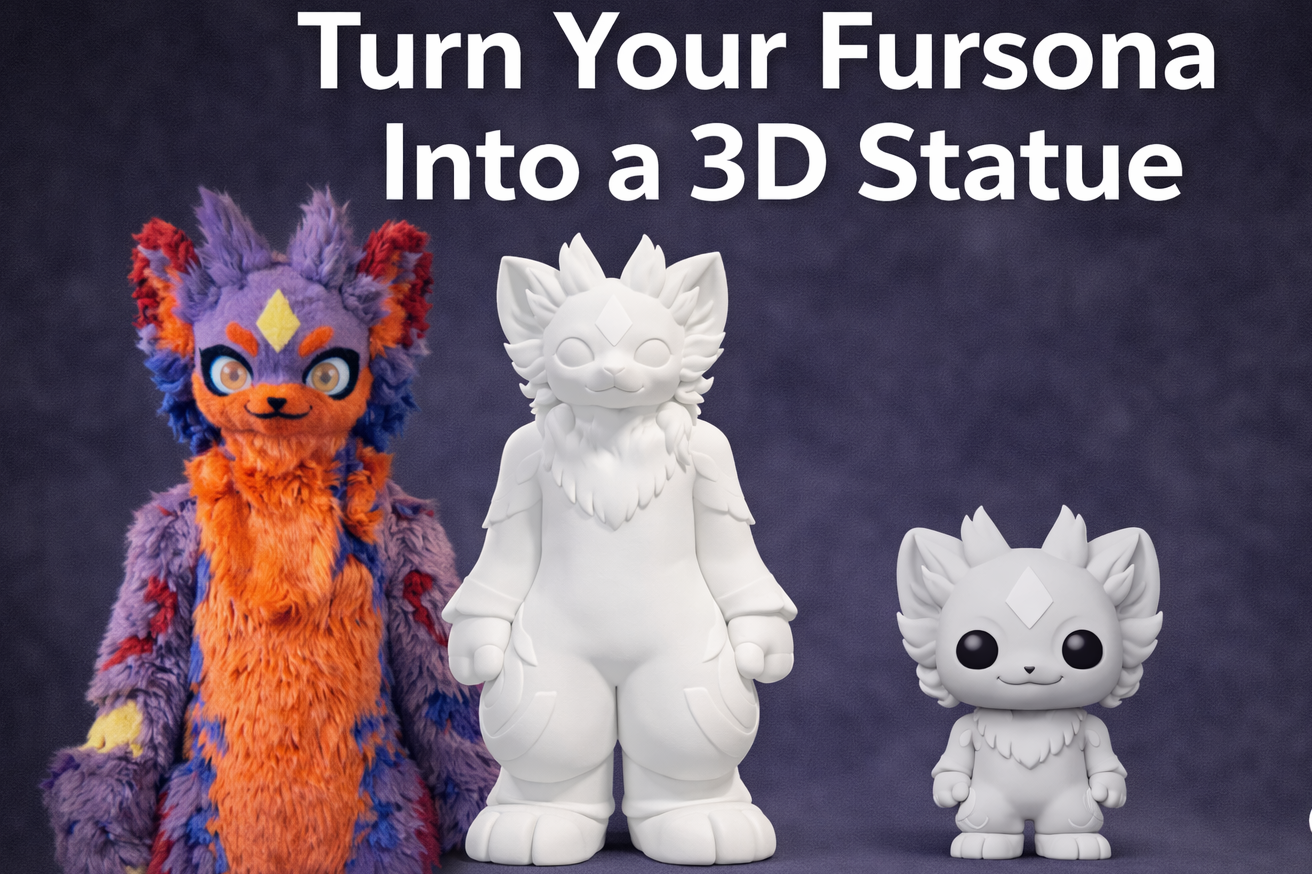 Custom Fursuit Statue From Photos