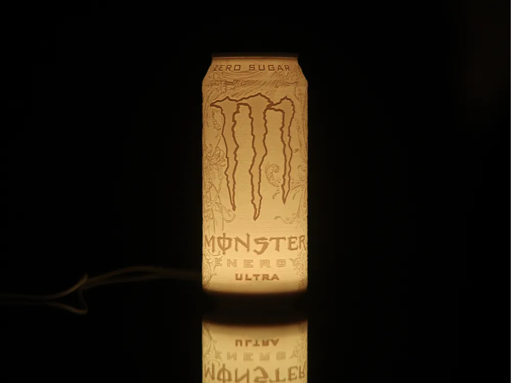 3D Printed Monster Can Lamp