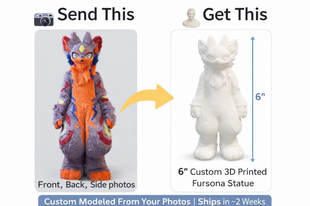 Custom Fursuit Statue From Photos