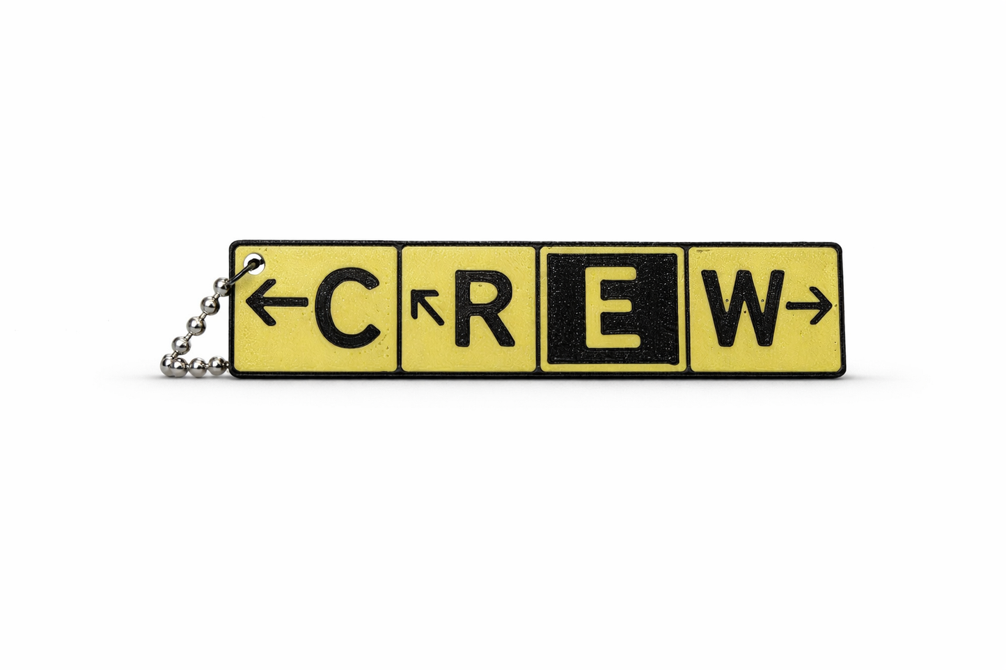 Aviation crew taxiway keychain