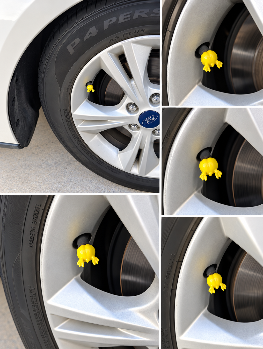 Duck Butt valve stem caps 4-pack product photo